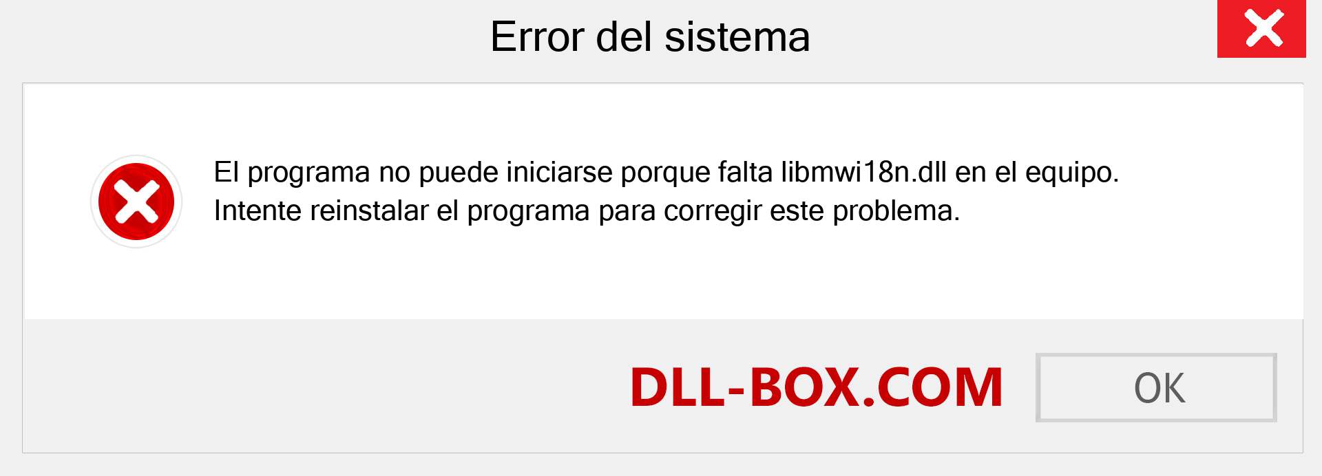 ¿Falta el archivo libmwi18n.dll ?. Descargar para Windows 7, 8, 10 - Corregir libmwi18n dll Missing Error en Windows, fotos, imágenes